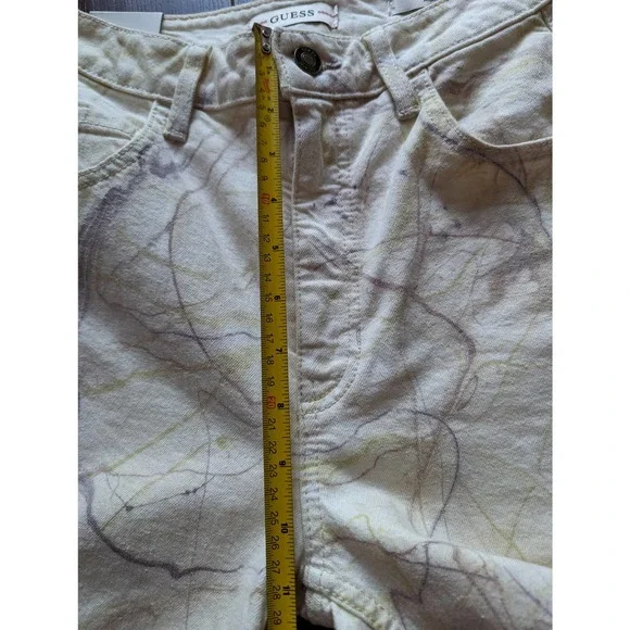 Guess Marble Print Mom Jeans Size 26 - Picture 12 of 16